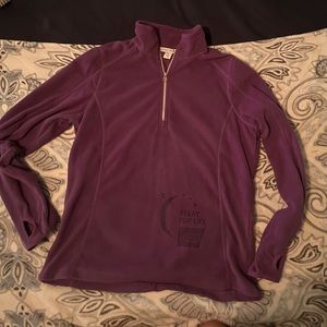 Relay for life, half zip, pull over